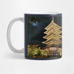 Toji temple at night Mug